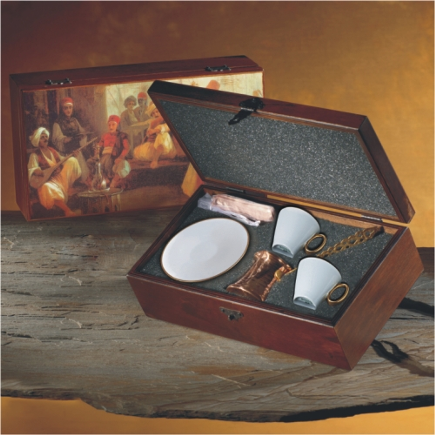 Efendi Cezveli Kahve Fincan Seti