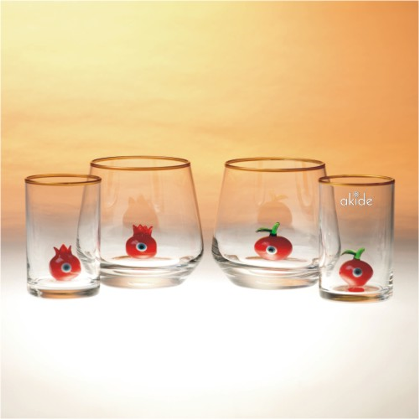 Nar ve Elma Su Bardağı