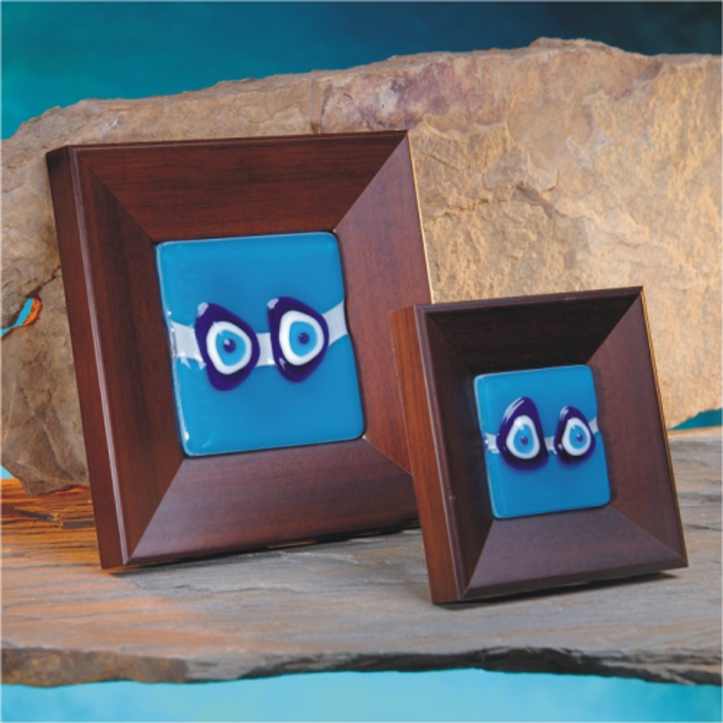 Nazar Boncuk İkili Turkuaz