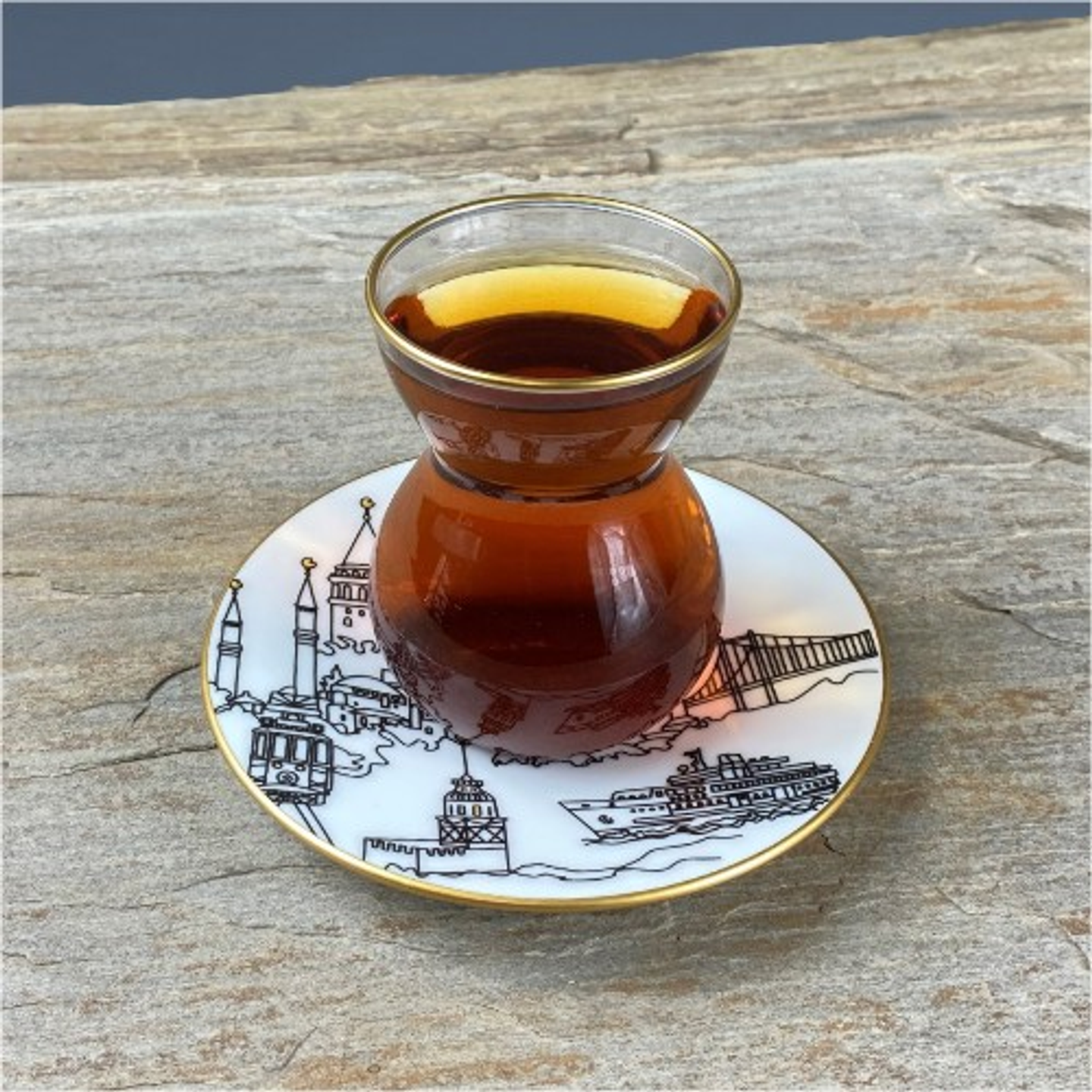 Klasik İstanbul Çay Seti