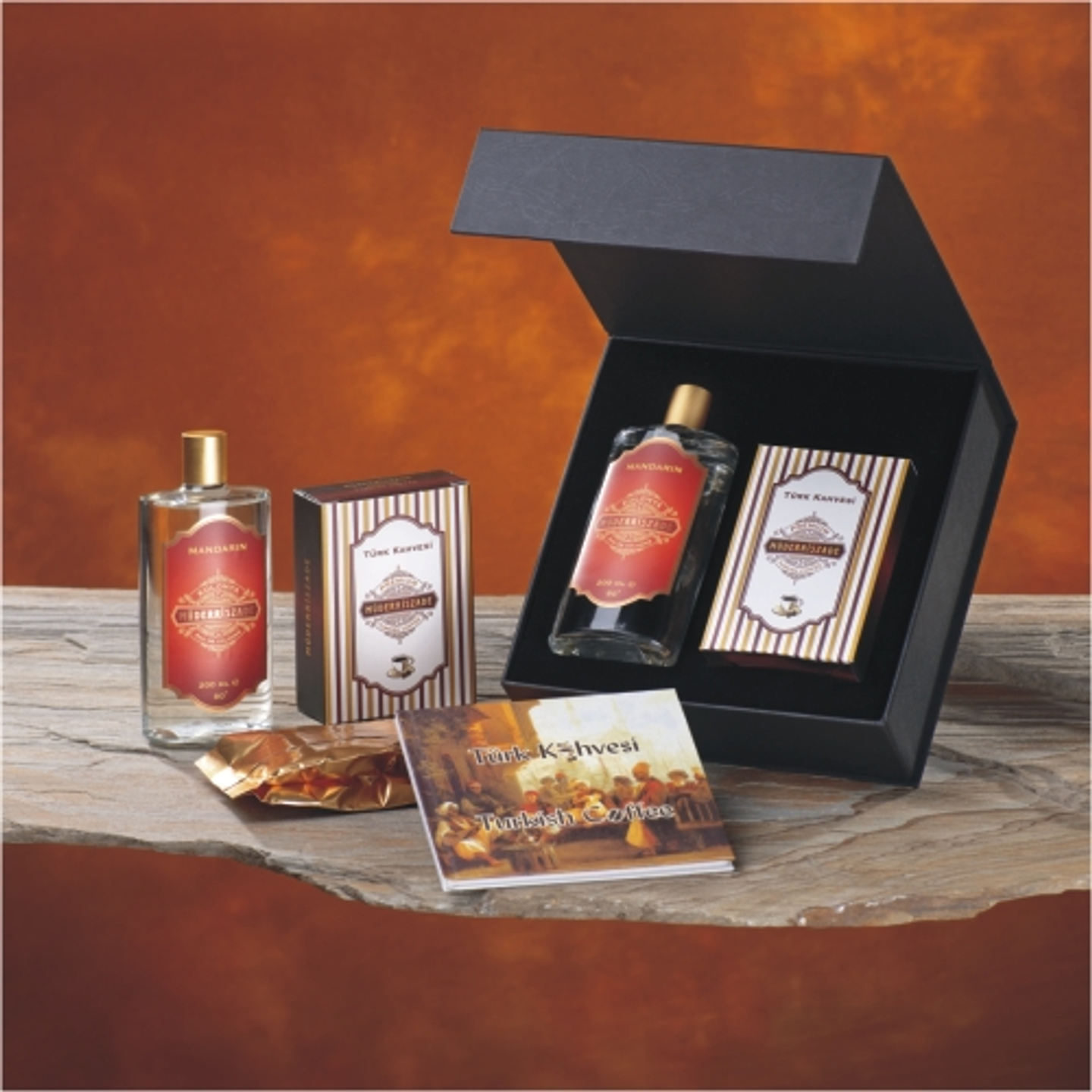 Kolonya + Türk Kahvesi + Kitap Seti