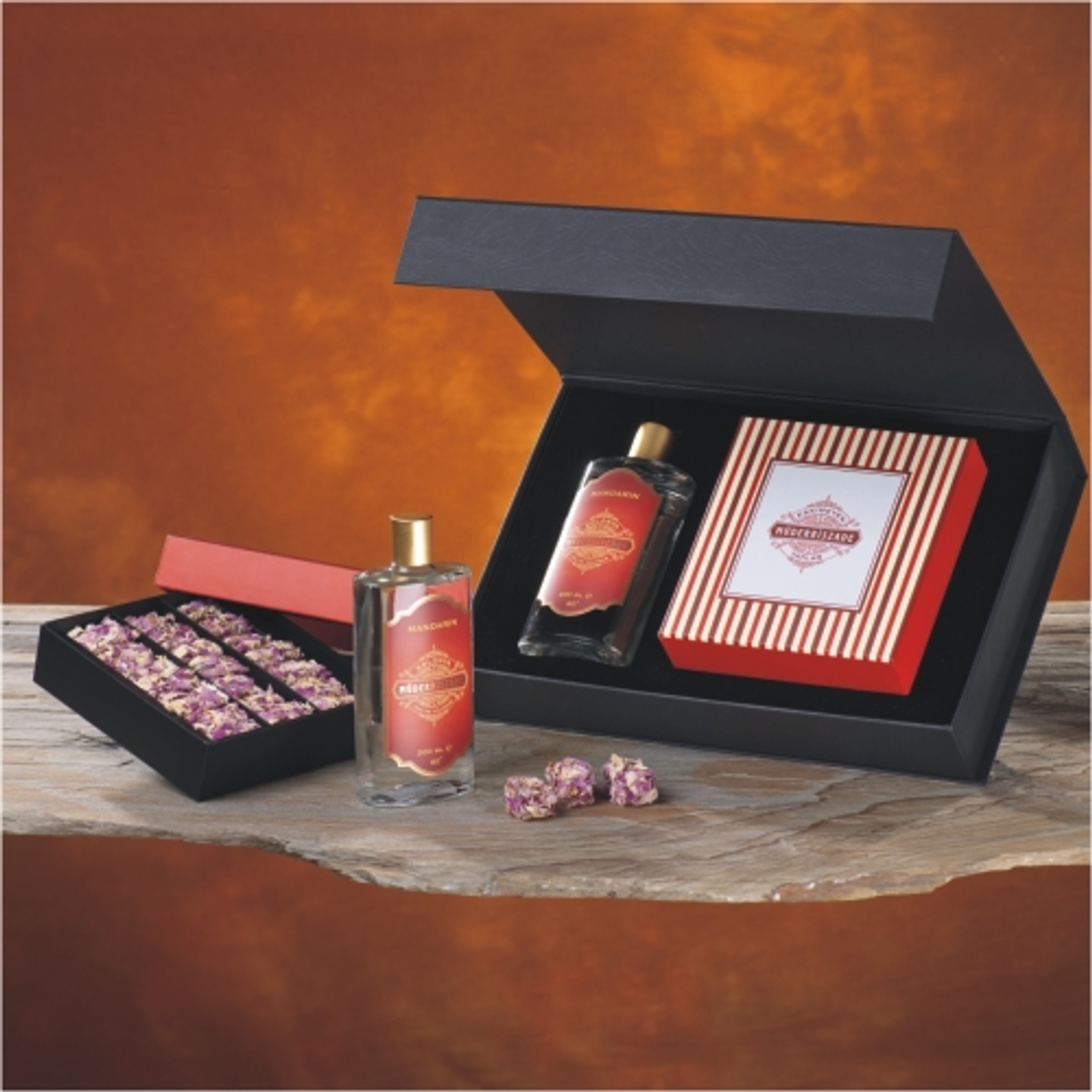 Güllü Lokum + Kolonya Seti