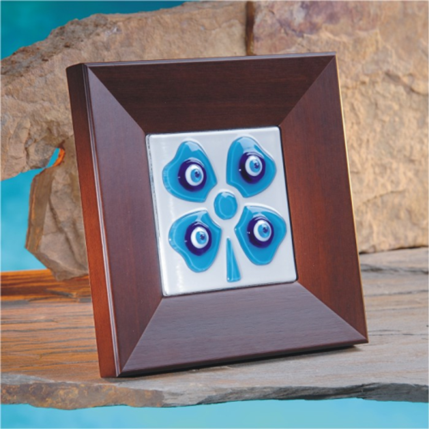 Nazar Boncuk Mavi Yonca