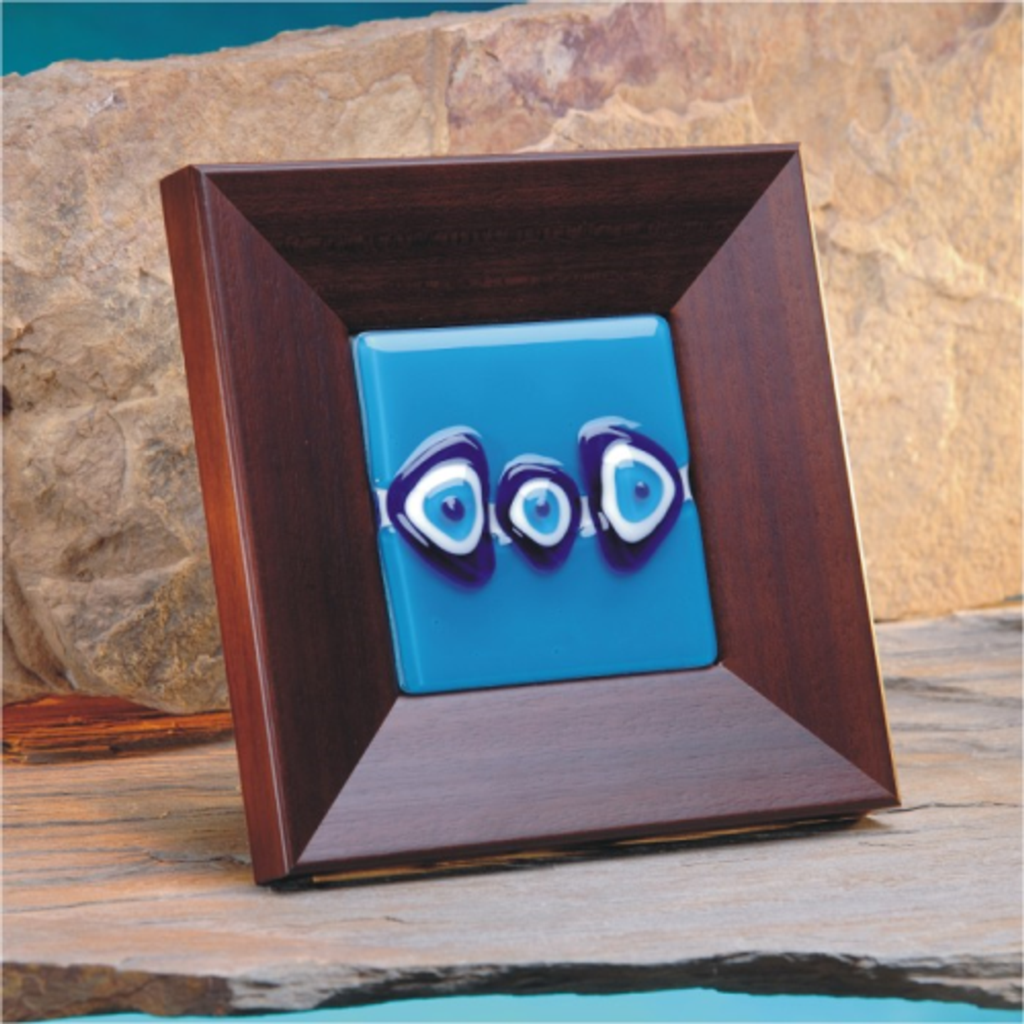 Nazar Boncuk Üçlü Turkuaz